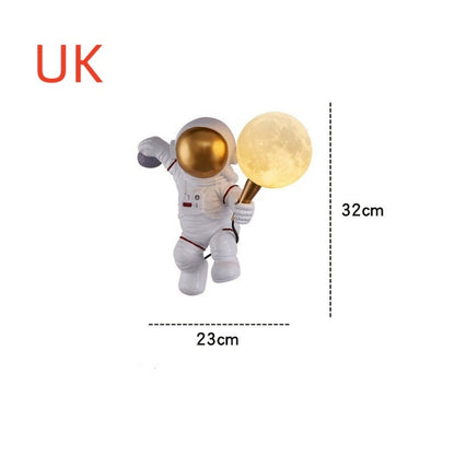 Astronaut Wall Lamp Creative Kids Room Bedroom Decoration