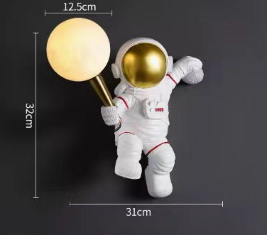 Astronaut Wall Lamp Creative Kids Room Bedroom Decoration
