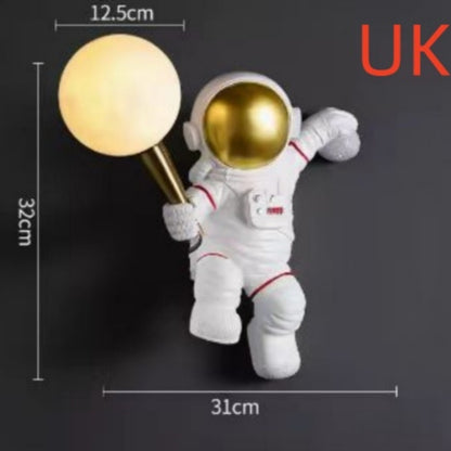 Astronaut Wall Lamp Creative Kids Room Bedroom Decoration